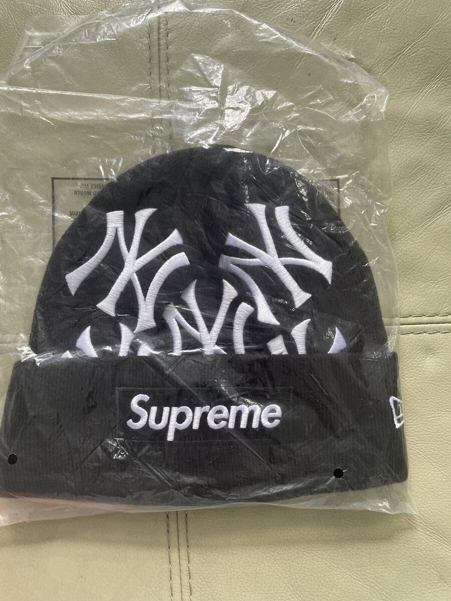 Supreme New York Yankees New Era Box Logo Beanie Black | eBay Supreme New York Yankees New Era Box Logo Beanie Black | eBay