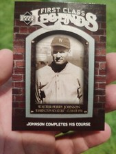#fcl-99 Walter Johnson  senators first class Legends 2006 Upper Deck Cb35