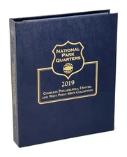 4762 Whitman National Park Quarters 2019 P, D & W Mints Coin Album - NEW - W4762