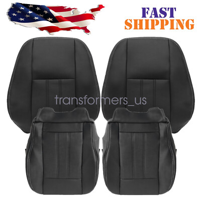 For 2011-2016 Chrysler Town & Country Driver Passenger Seat Cover Black