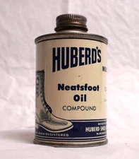 Can Vintage Huberd's Heatsfoot Oil - great graphics