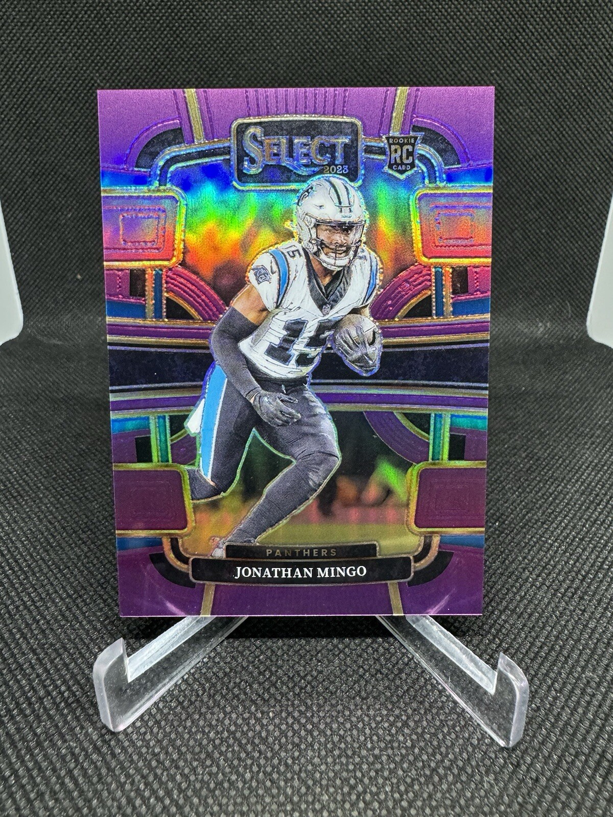 2023 Panini Select - Concourse Purple Prizm #16 Jonathan Mingo /75 (RC)