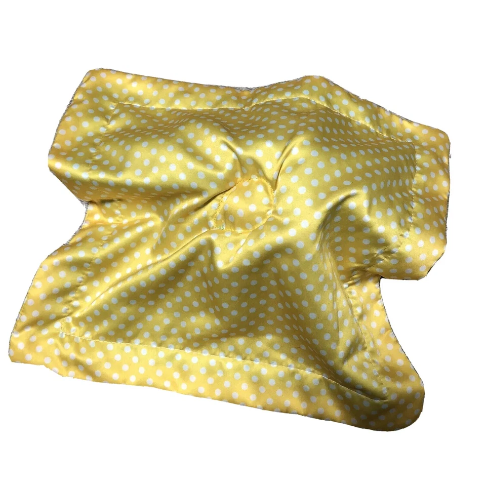 Fisher Price 大象婴儿安全毯浅蓝色红色黄色圆点 Lovey — 第 4/4 张图片