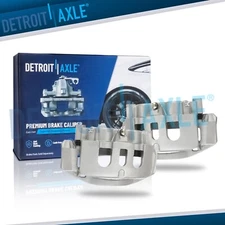 Pair Rear Brake Calipers w/ Bracket for Silverado Sierra 2500 Suburban 3500 HD