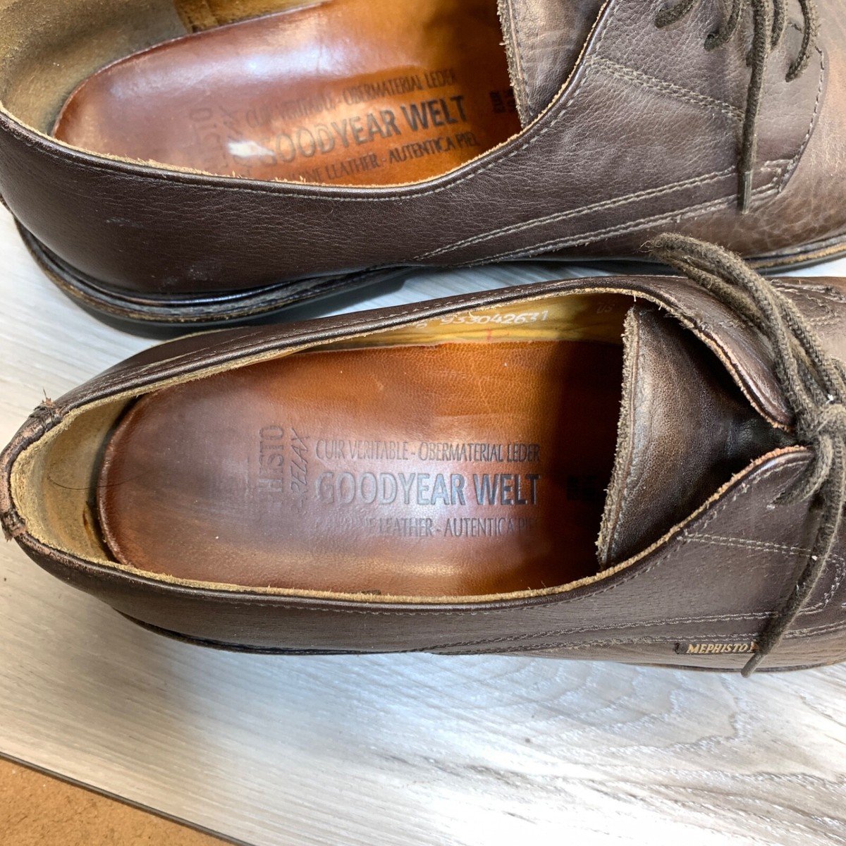 Mephisto Wingtip Air Relax Goodyear Welt Dark Brown Suede Men’s Shoes Size 11 Mephisto Air Relax Goodyear Welt Brown Genuine Leather Shoes  main image 2
