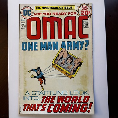OMAC No. 1 Oct. 1974 DC Comics - Cover by Jack Kirby and Mike Royer - GD