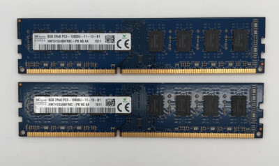 SK HYNIX HMT41GU6BFR8C-PB - 16 GB (2X8 GB) - PC3-12800U - DDR3 RAM