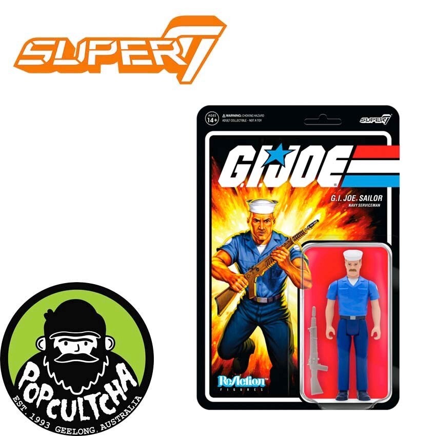 G.I. Joe - Navy Serviceman with Moustache ReAction 3.75
