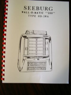 Seeburg Jukebox Model HD-3WA Wall Box  Manual