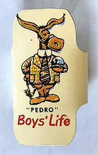Boys Life Pedro Leather Neckerchief Slide  BSA