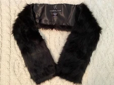 UF Unreal Fur Faux Fur Pull Through Scarf