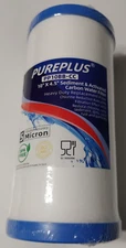 PurePlus PP10BB-CC 10x4.5" Sediment Activated Carbon Water Filter 5 Micron Rust