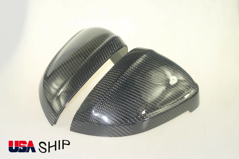 Real Carbon Fiber Side Mirror Cap Cover For Audi B9 S4 RS4 S5 RS5 W/Assist 17-23 Foto 3 de 4