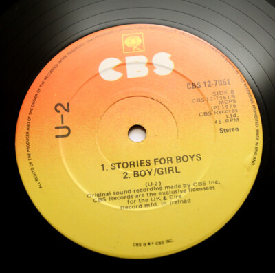U2 U-2 Out of control new wave rock ireland CBS 12-7951 12