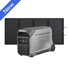 EcoFlow DELTA Pro 3 LiFePO4 Portable Power Station 4000Wh With 400W Solar Panel
