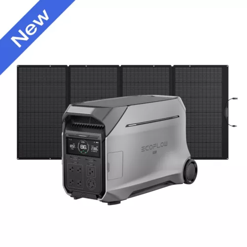 EcoFlow DELTA Pro 3 LiFePO4 Portable Power Station 4000Wh With 400W Solar Panel