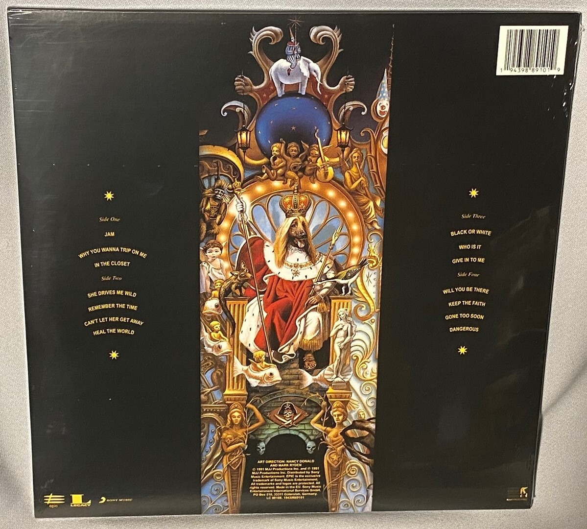 LP MICHAEL JACKSON Dangerous (2LP RED/BLACK VINYL, EPIC 2021) NEW