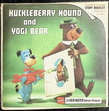 Huckleberry Hound and Yogi Bear 3d View-Master 3 Reel Packet