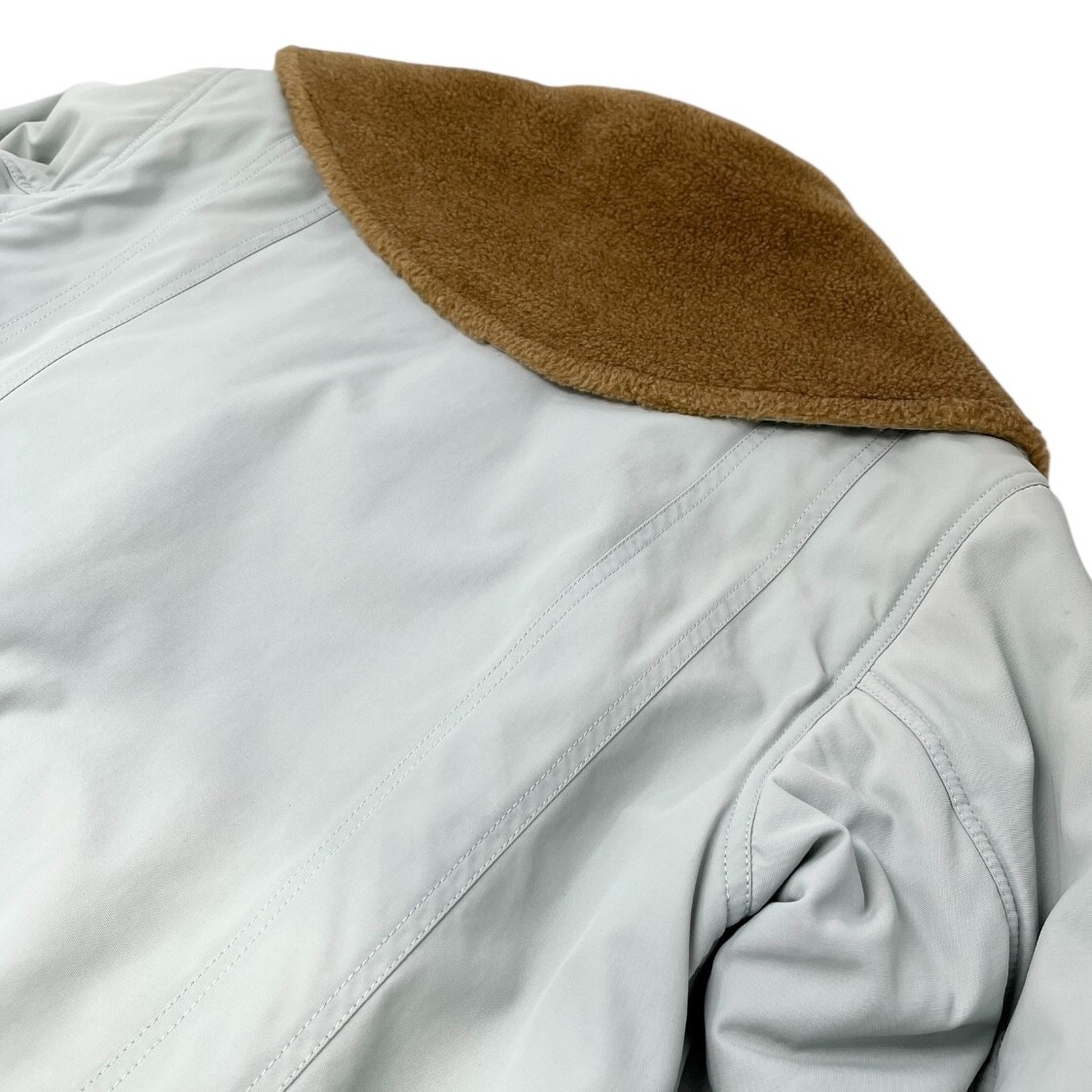 CHANEL Sport Vintage 01A CC Logo Ski Wear Jacket #36 Blue Brown