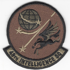 3.5" AIR FORCE 49TH INTELLIGENCE SQUADRON EMBROIDERED PATCH HOOK & LOOP