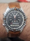 Rare Vintage Timex B-29 Ana-Digi Chronograph Watch Compass Bezel 50M  Quartz 90s