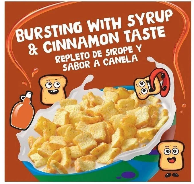 French Toast Crunch Sweetened Breakfast Cereal, 17.4 OZ Family Size Cereal Box,