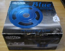 Celestion Alnico Blue Guitar Speaker 16 Ohms Original Box T4436 2014 Light Use