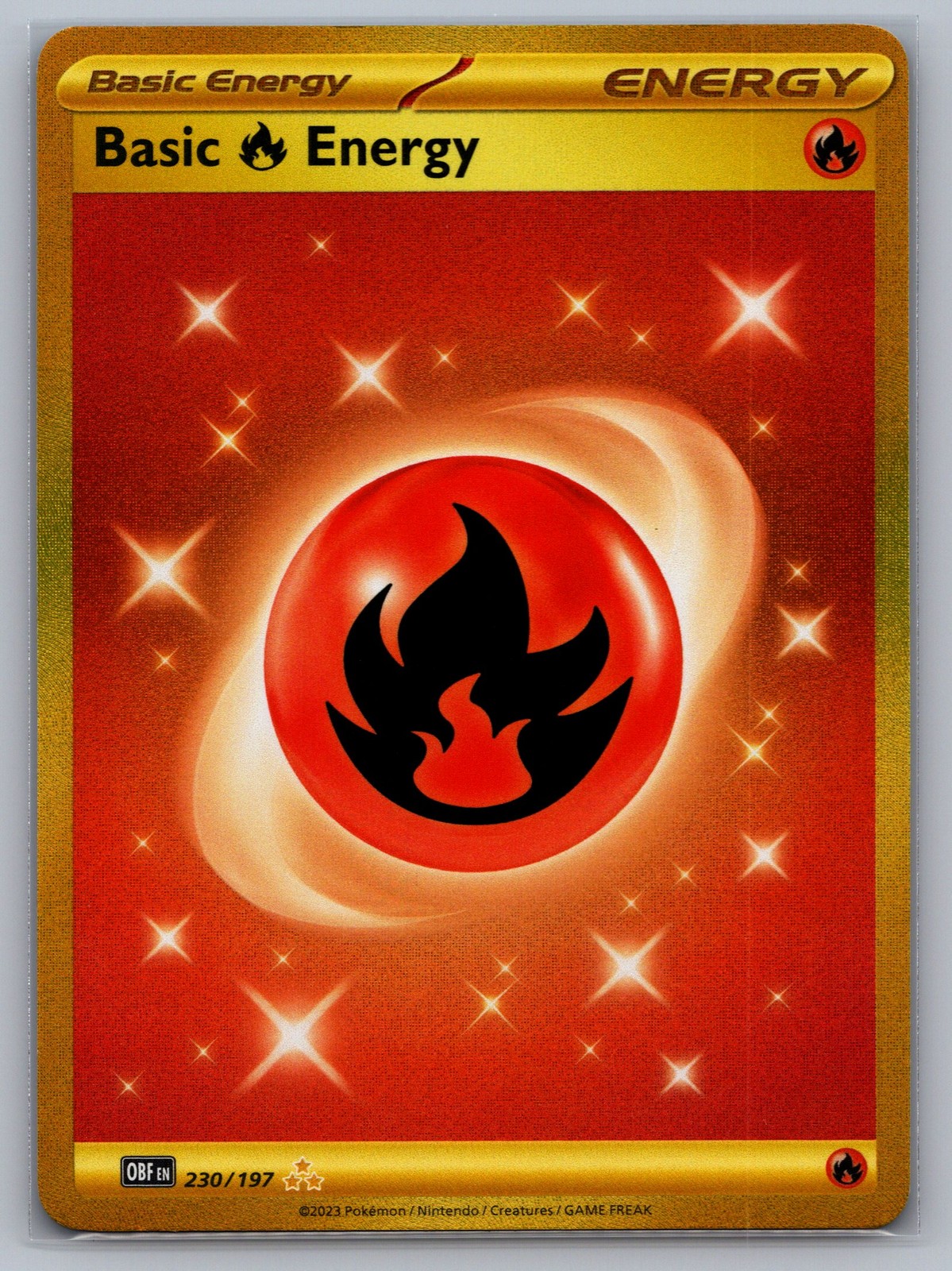 Basic Fire Energy - Hyper Rare SV03: Obsidian Flames 230/197 NM