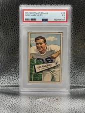 Bowman 1952 Bowman Small Gino Marchetti Rookie #23 PSA 5 Texans Football