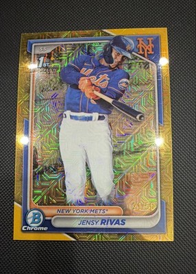 2024 Bowman Chrome - Prospects Jensy Rivas #BCP-251 Gold Mojo Refractor /50 (RC)