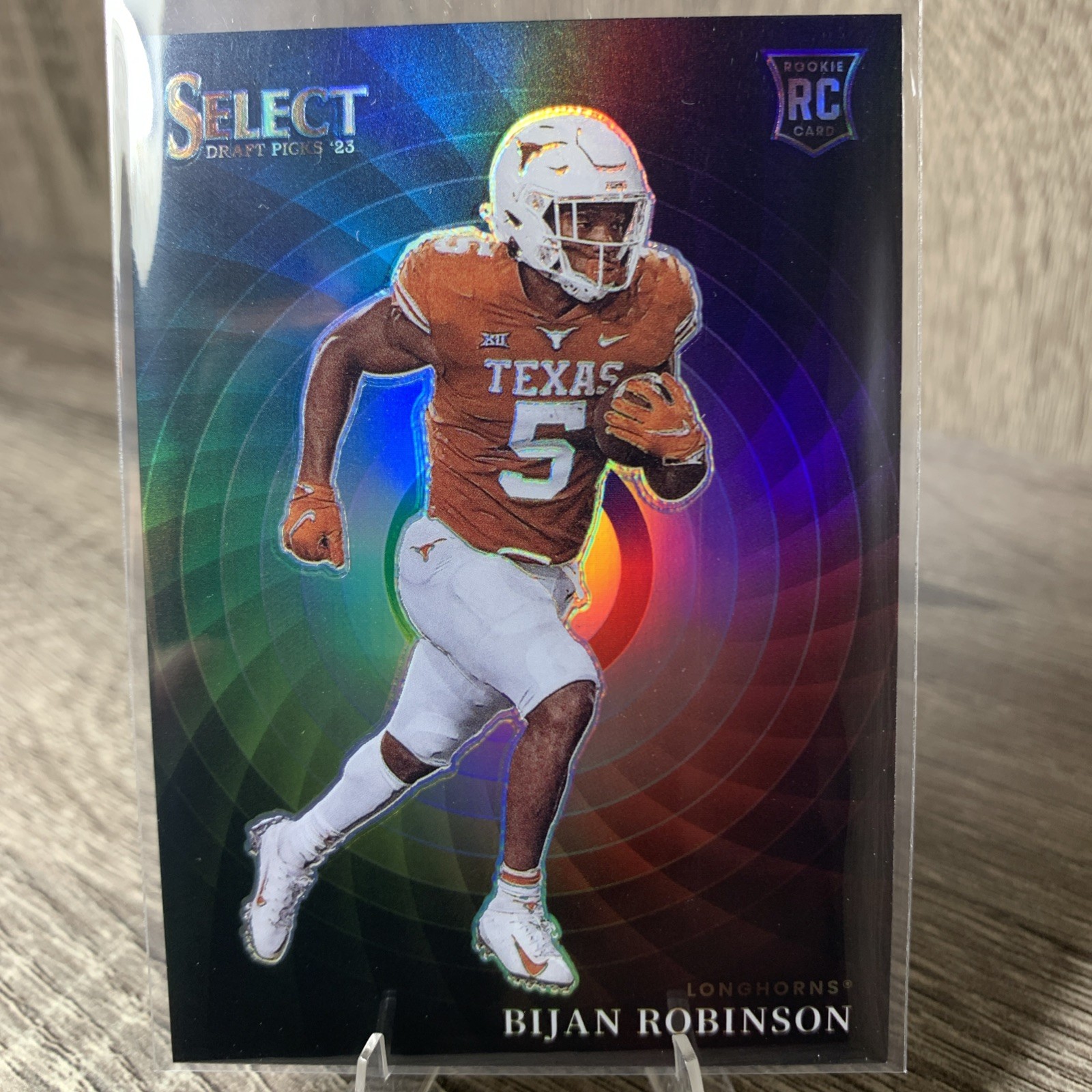 2023 Select Draft Picks Bijan Robinson Rookie COLOR WHEEL SSP Case Hit Falcons