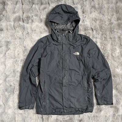 The North Face HyVent Men s Jacket Size Small Black Full Zip Hooded Windbreaker