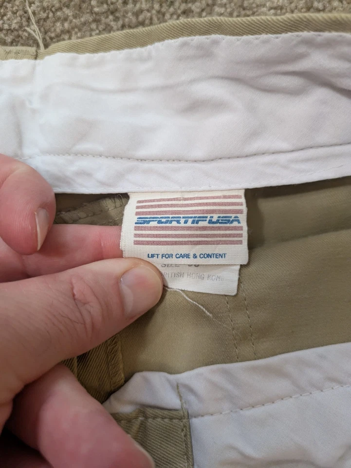 Pantalones Cortos De Colección Sportif Para Hombre 38 Marrón Papá Senderismo Carga Eddie Bauer Hechos en EE. UU. Foto 3 de 4