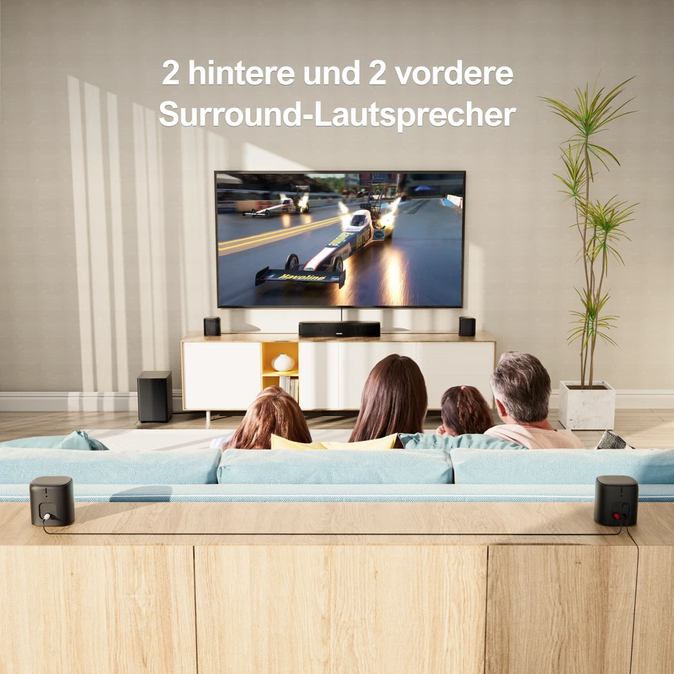 ULTIMEA 7.1ch Soundbar für TV Geräte Heimkino mit Subwoofer 330W BT5.3 Aura A40 - Bild 2 von 4