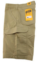 NWT CARHARTT Force Men 30 x 11" Khaki Ripstop Relaxed Fit Cargo Shorts MSRP 60