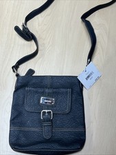 Borsa a tracolla Nine West nera ecopelle ciottoli donna donna