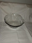 11" Salad Bowl Savannah Clear by Anchor Hocking Vintage Discontinued
