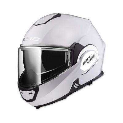 LS2 Helmets Modular Valiant Helmet White XX-Large
