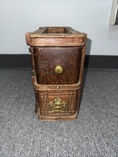 Set Of Two Vintage Singer Treadle Sewing Machine Wood Drawers with Frames