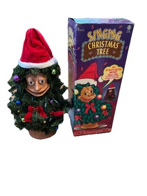 Mr Everett Green Singing Christmas Tree 1996 TELCO 24  Eyes Move/Mouth Does NOT