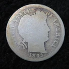 1895-S Barber Dime * San Francisco Mint * Well Circulated * 5611