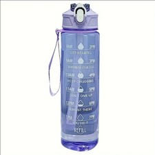 Sports Water Bottle Gym Travel Drinking Leakproof Bottle With Straw BPA-Free UK