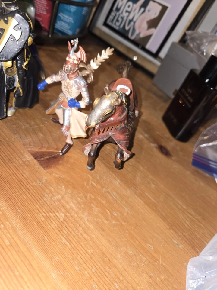 Schleich Alemania Papo Caballeros, Rey, Escudos Figuras Lote 2003 2005 Medieval Foto 4 de 4