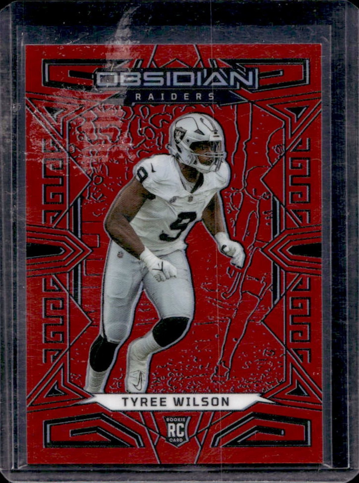 Tyree Wilson Panini Obsidian #158 Electric Etch Asia Red Flood