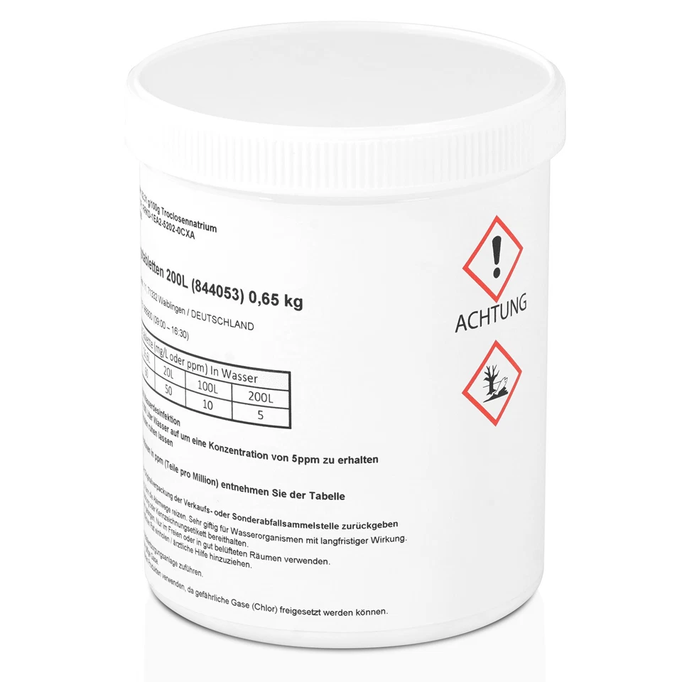 200 Wasseraufbereitungstabletten 40.000L Trinkwasser Chlortabletten Notfall Tabs - Bild 4 von 4