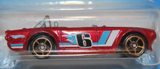 2009 Hot Wheels - 1:64 Scale - 03/10 - Faster Than Ever '10 - Triumph TR6 Red 6