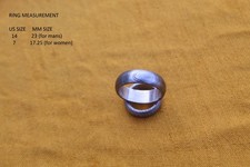 Damascus steel finger ring silver liner inside valentines couple gift 14/7 US SZ