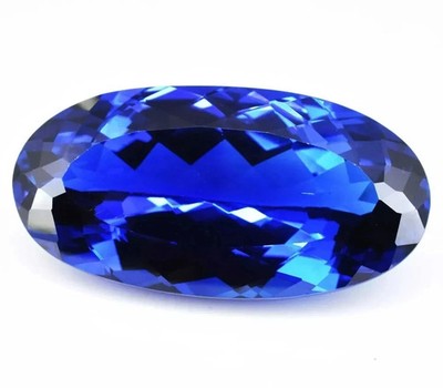Natural 100 Ct + Ceylon Blue Sapphire Unheated Oval Certified Loose AG Gemstone