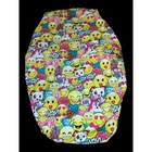 Justice Girls Emoji Print Fitted SheetTwin Yellow Multi Unicorn LOL YAY