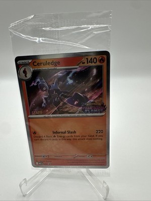 Sealed STAFF Mega Evolution Phantasmal Flames Promo Prerelease Pack 4 Pokemon